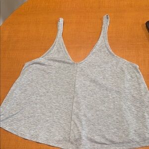 Free People Gray Asymmetrical Camisole crop top